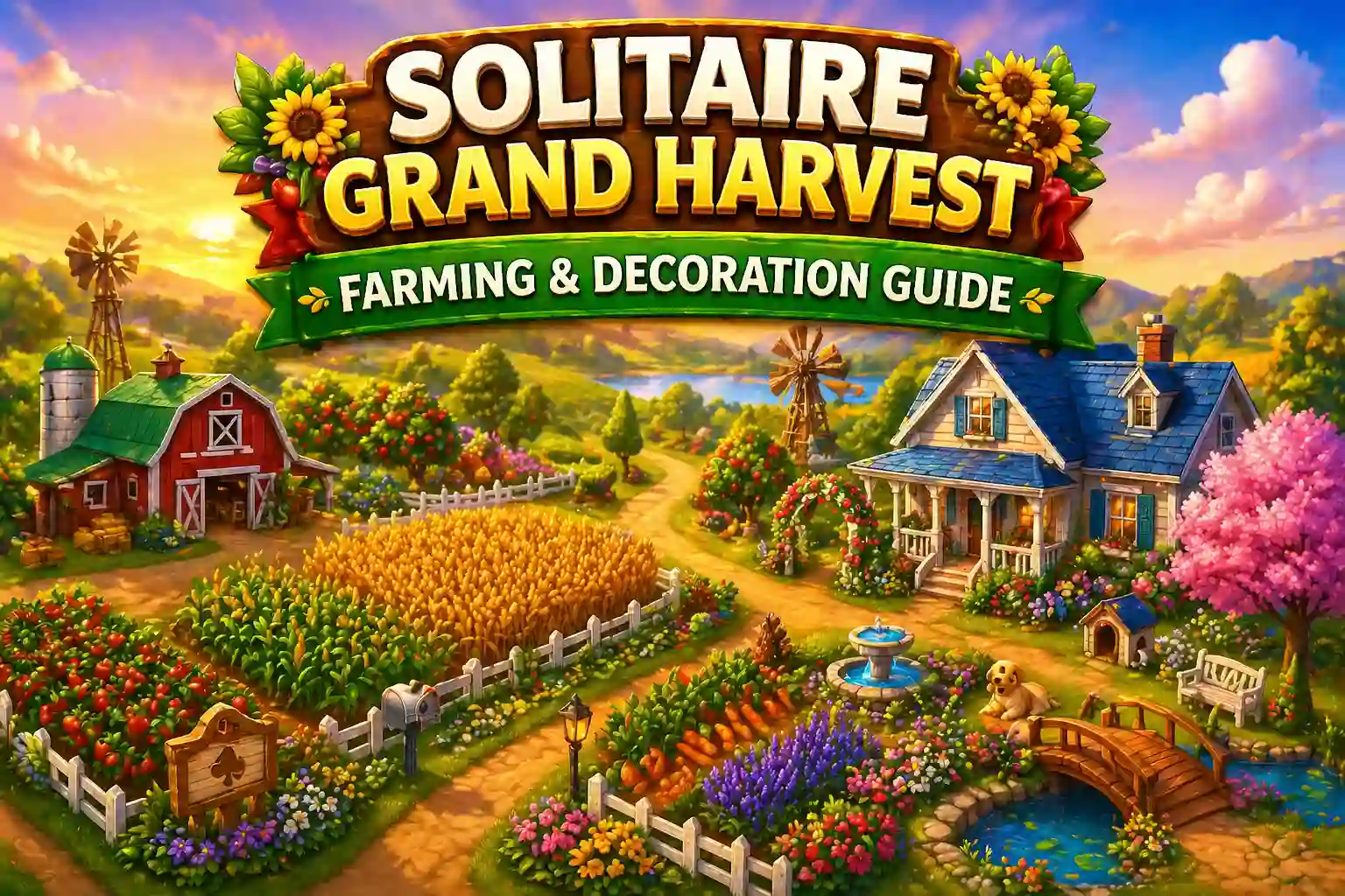 Solitaire Grand Harvest farming and decoration guide