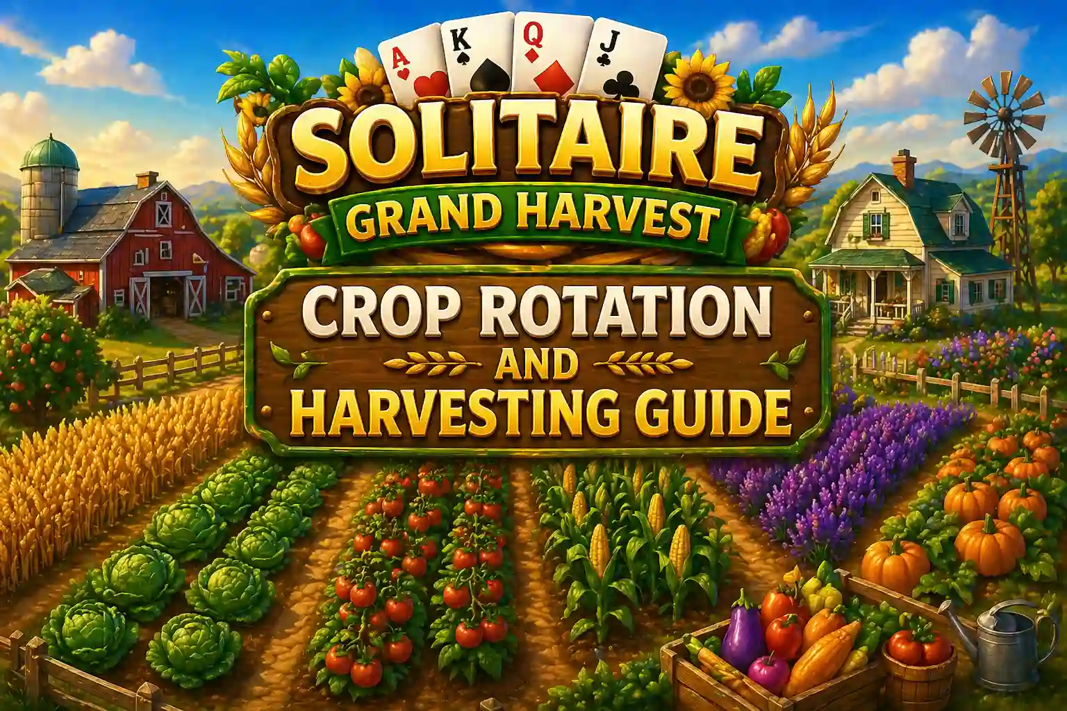 Crop rotation and harvesting in Solitaire Grand Harvest